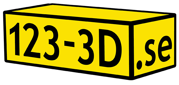 123-3D.se logotyp